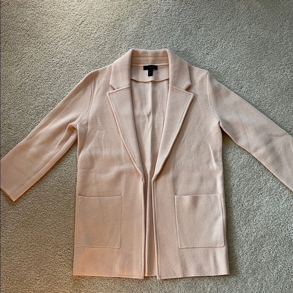 Elegant Pink Women's Knit Cardigan Jacket